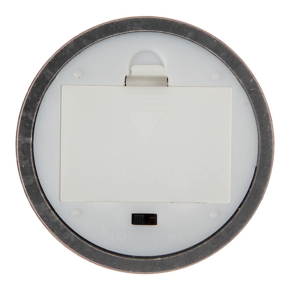 LED Kaars Ø 8x10 cm Bruin Kunststof