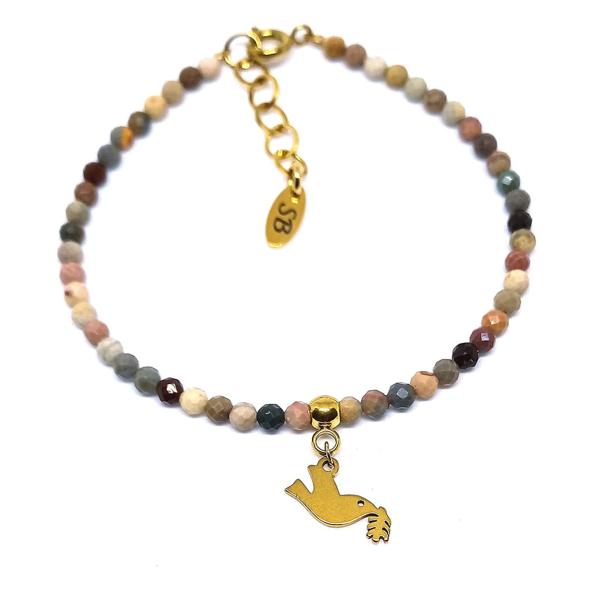 Naturel agaat edelsteen armbandje