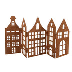 Decoratie Beeld Huis 45x1x21 cm Bruin Metaal