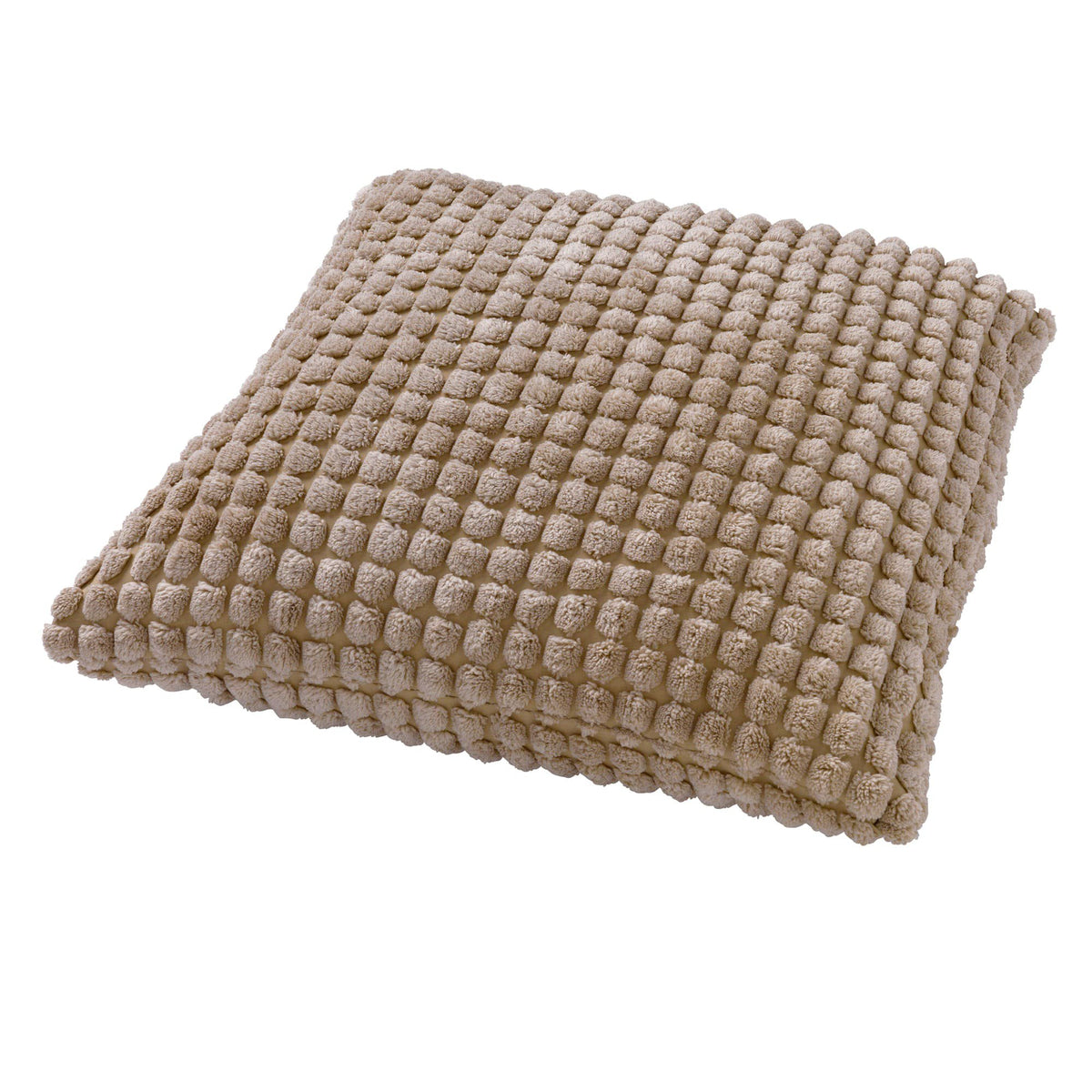 Dutch Decor Rome - Kussen 45x45 cm - Effen kleur - 3D-structuur - Puimsteen - Beige