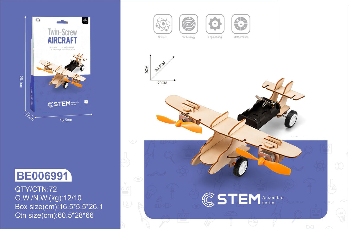 Bouwpakket Stem Vliegtuig op windkracht- Science Kit
