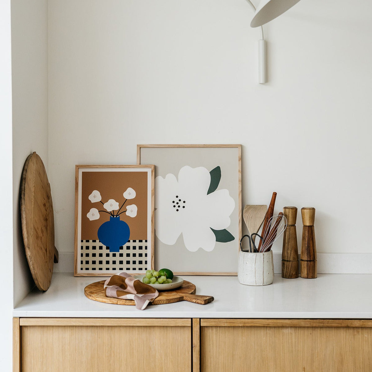 Bloemenvaasposter, Eco-papier en verpakking