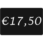 Prijskaart - zwart - € 17.50 - 10 stuks