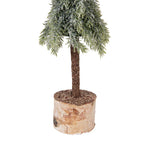 Mini Kunstkerstboom Ø 10x35 cm Groen Hout