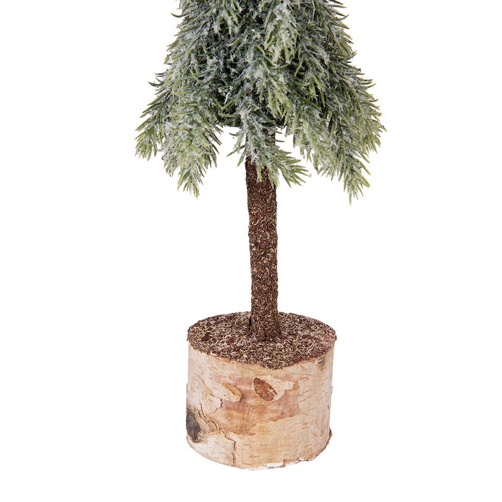 Mini Kunstkerstboom Ø 10x35 cm Groen Hout