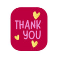 Etiketten – Thank you - Rood – 250 Stuks
