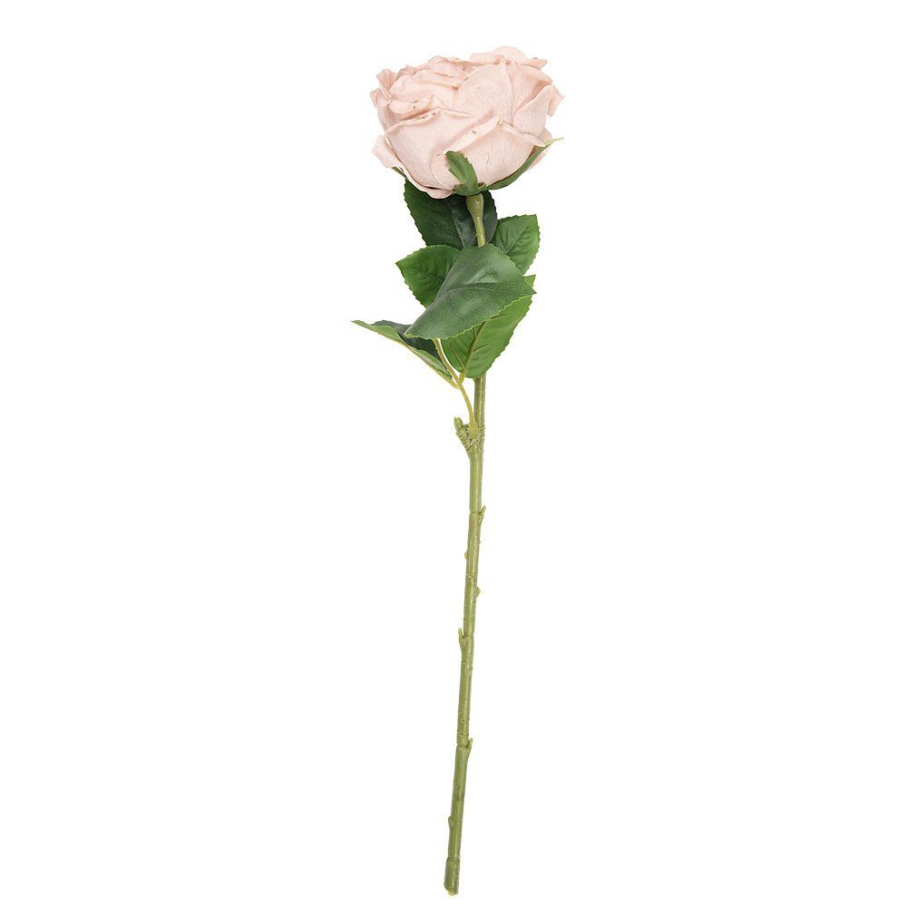 Kunstbloem Roos 43 cm Beige Kunststof