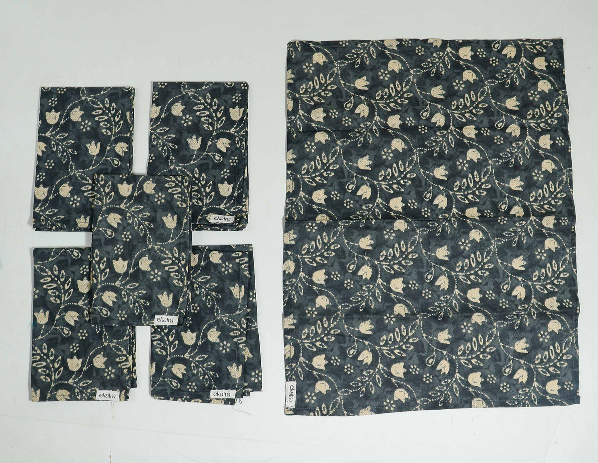 Katoenen servetten - Set van 6, diverse prints