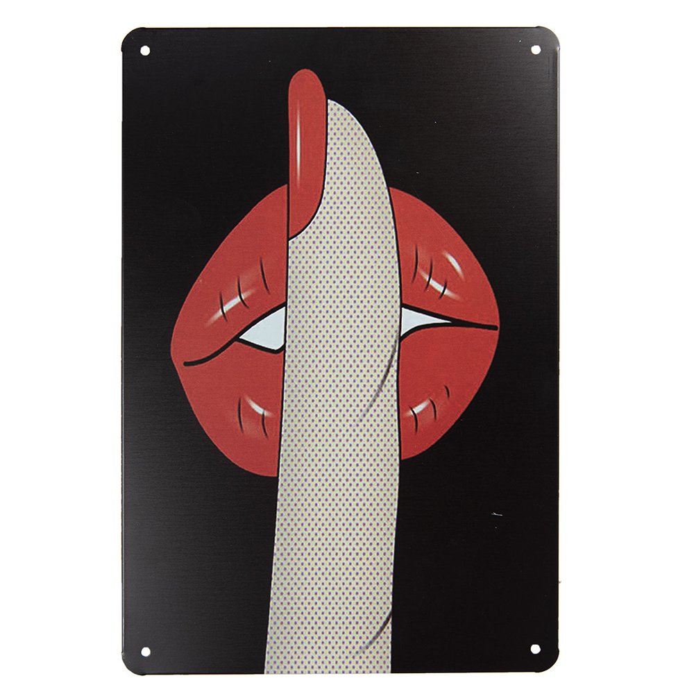 Tekstbord 20x30 cm Zwart IJzer Wandbord