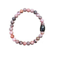 Dames armband Zebra Jaspis 6 mm met basic kraal