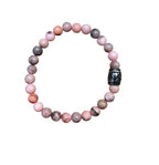Dames armband Zebra Jaspis 6 mm met basic kraal