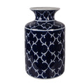 Vaas Ø 19x31 cm Blauw Keramiek