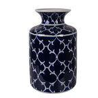 Vaas Ø 19x31 cm Blauw Keramiek