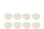 J-Line drijfkaars - wit - small - 4U - doos van 8