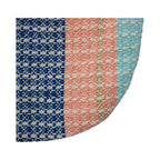 Tasje Waffle blauw 15x20cm