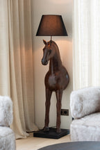 J-Line vloerlamp Paardenvoork - polyresin - bruin
