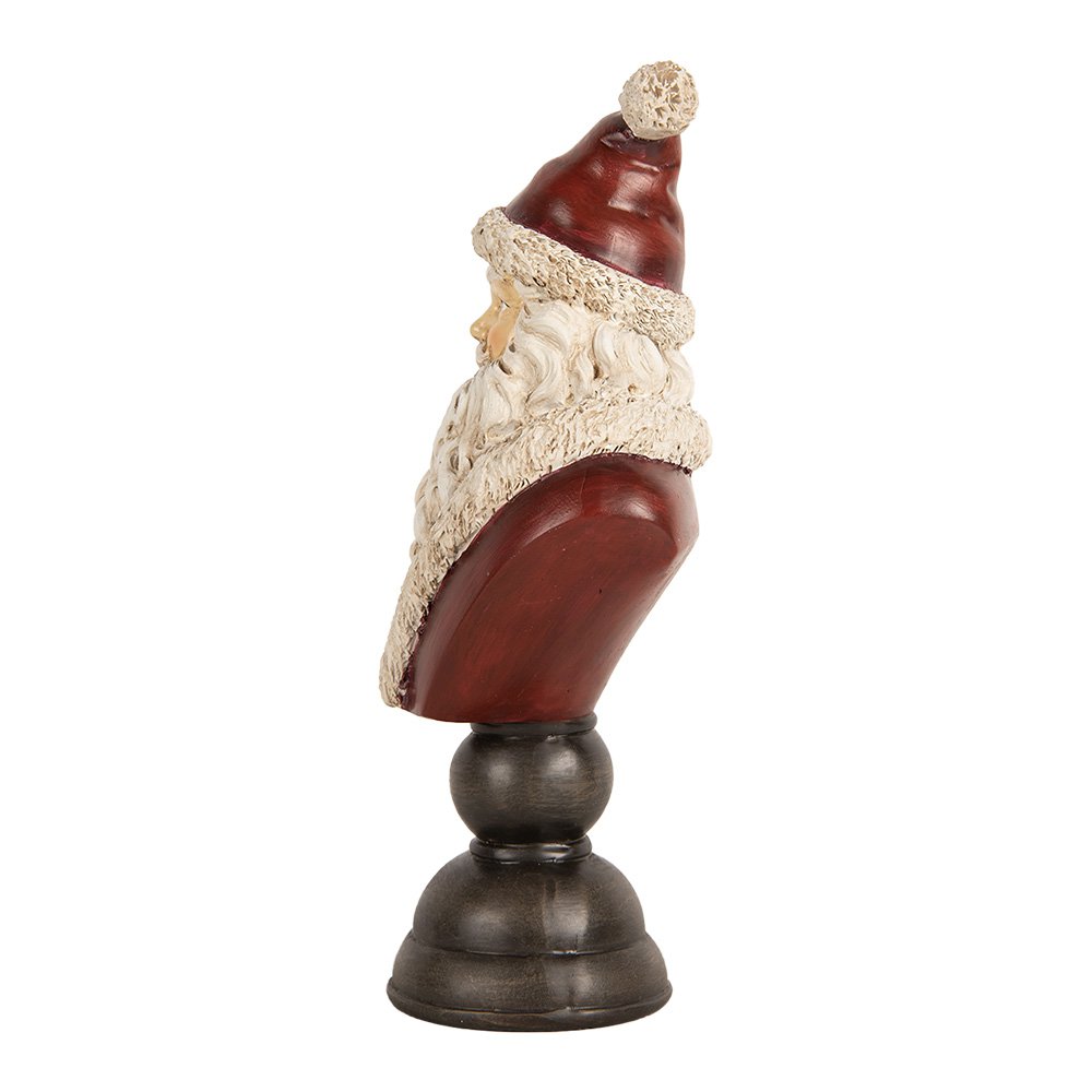 Kerstdecoratie Beeld Kerstman 11x8x22 cm Rood Kunststof
