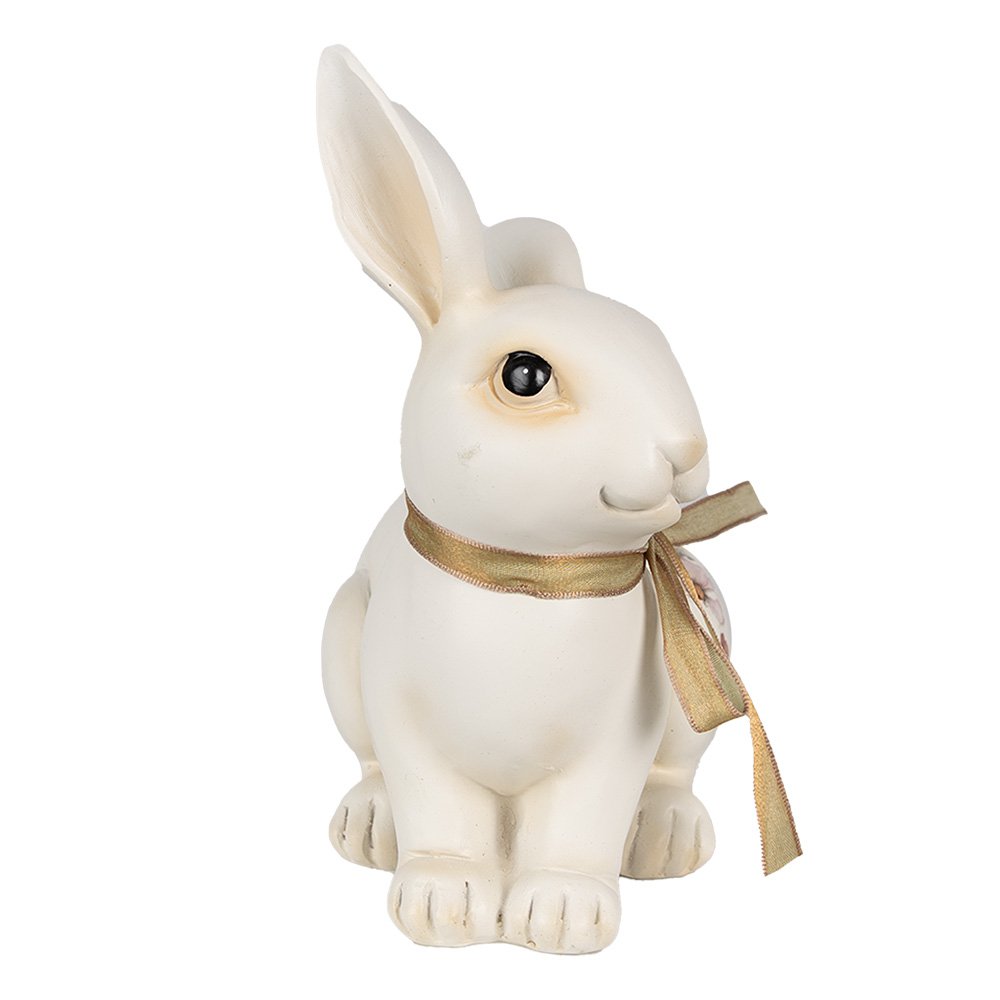 Beeld Konijn 20 cm Beige Polyresin Paasdecoratie