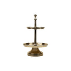 Keuken etagère champagne goud rond 2 lagen 38cm*