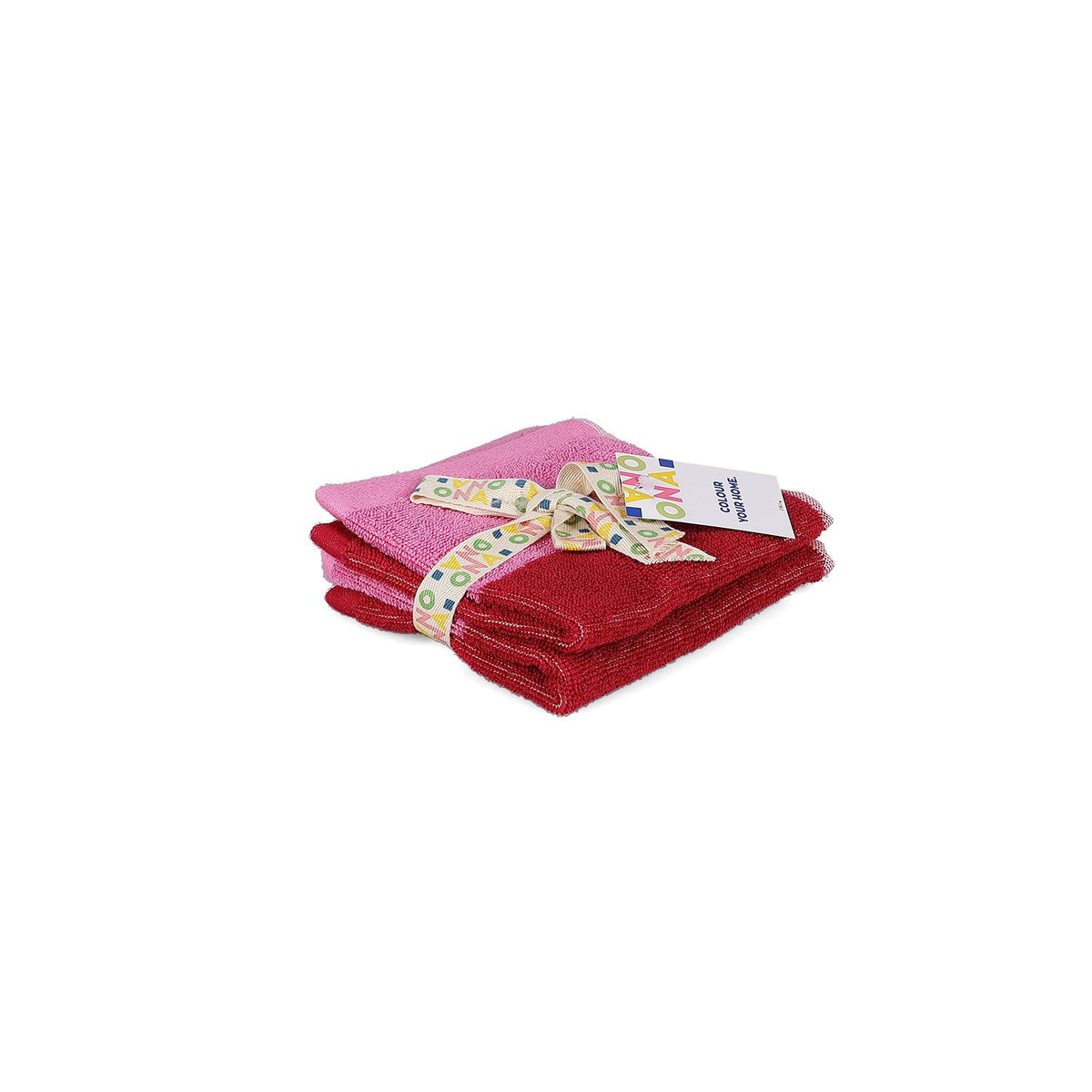 Gastendoekje 30x30cm roze Pixie - Set van 2