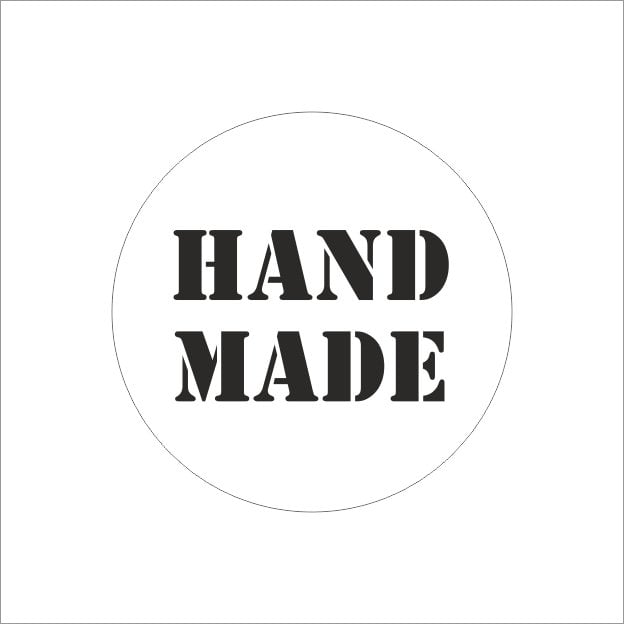 Hand made - wensetiket