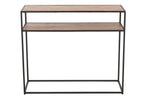 J-Line Console Zigzag Hout/Metaal Naturel/Zwart