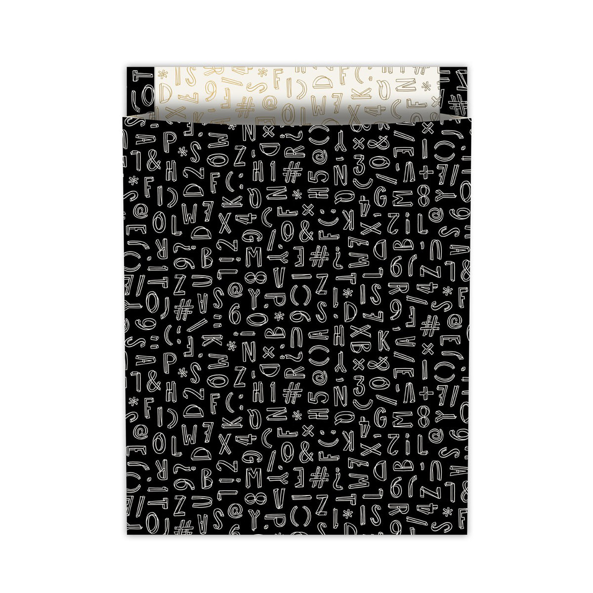 Typo Graphic – Tijdschriftenzakken - zwart/wit