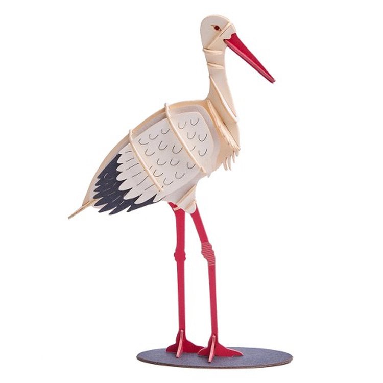 Papiermodel Ooievaar
