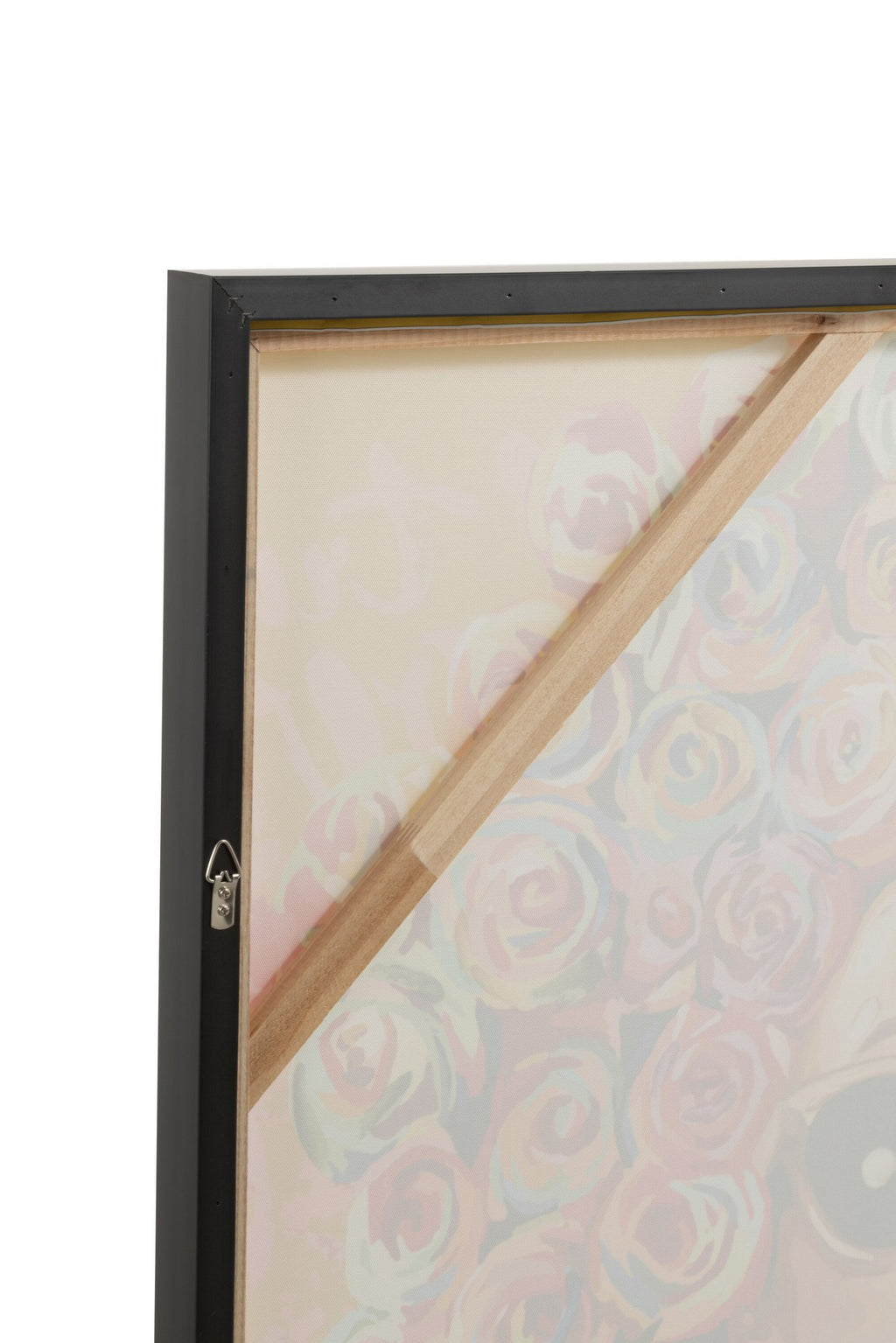 J-Line wanddecoratie Graffiti Vrouw Lipstick - canvas/verf - mix