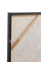 J-Line wanddecoratie Graffiti Vrouw Lipstick - canvas/verf - mix