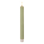 LED Dinerkaarsen set van 2 Ø 2x25 cm Groen Wax