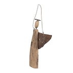 Decoratie Hanger Engel 14 cm Bruin Hout Kersthanger