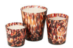 J-Line geurkaars Noa - Magnificient Birch - glas - rood - large - 95U