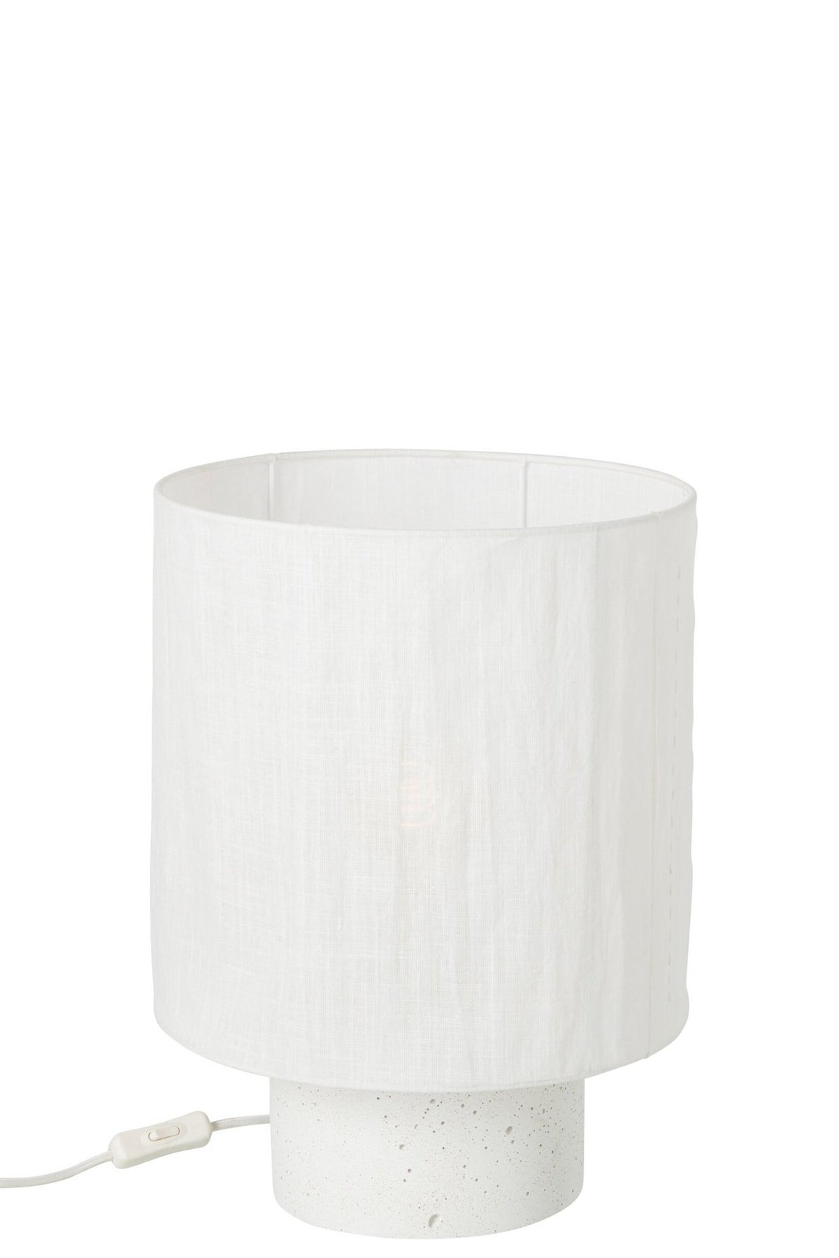 J-Line Tafellamp - cement - wit - medium