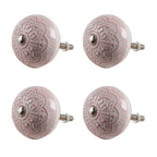 Deurknop set van 4 Ø 4x3/6 cm
