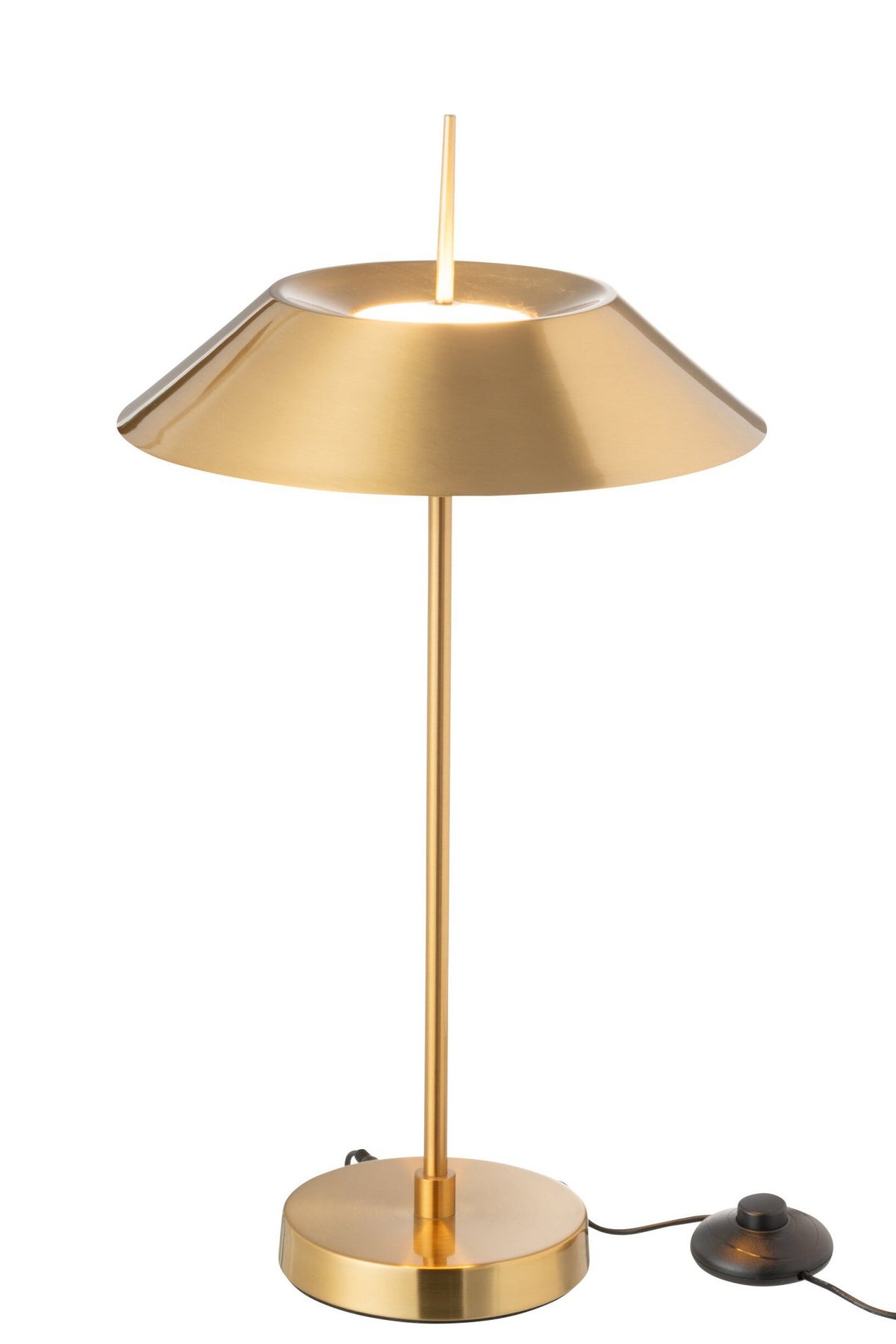 J-Line tafellamp - metaal - goud - LED lichtjes