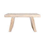 Stool chisseled top natural