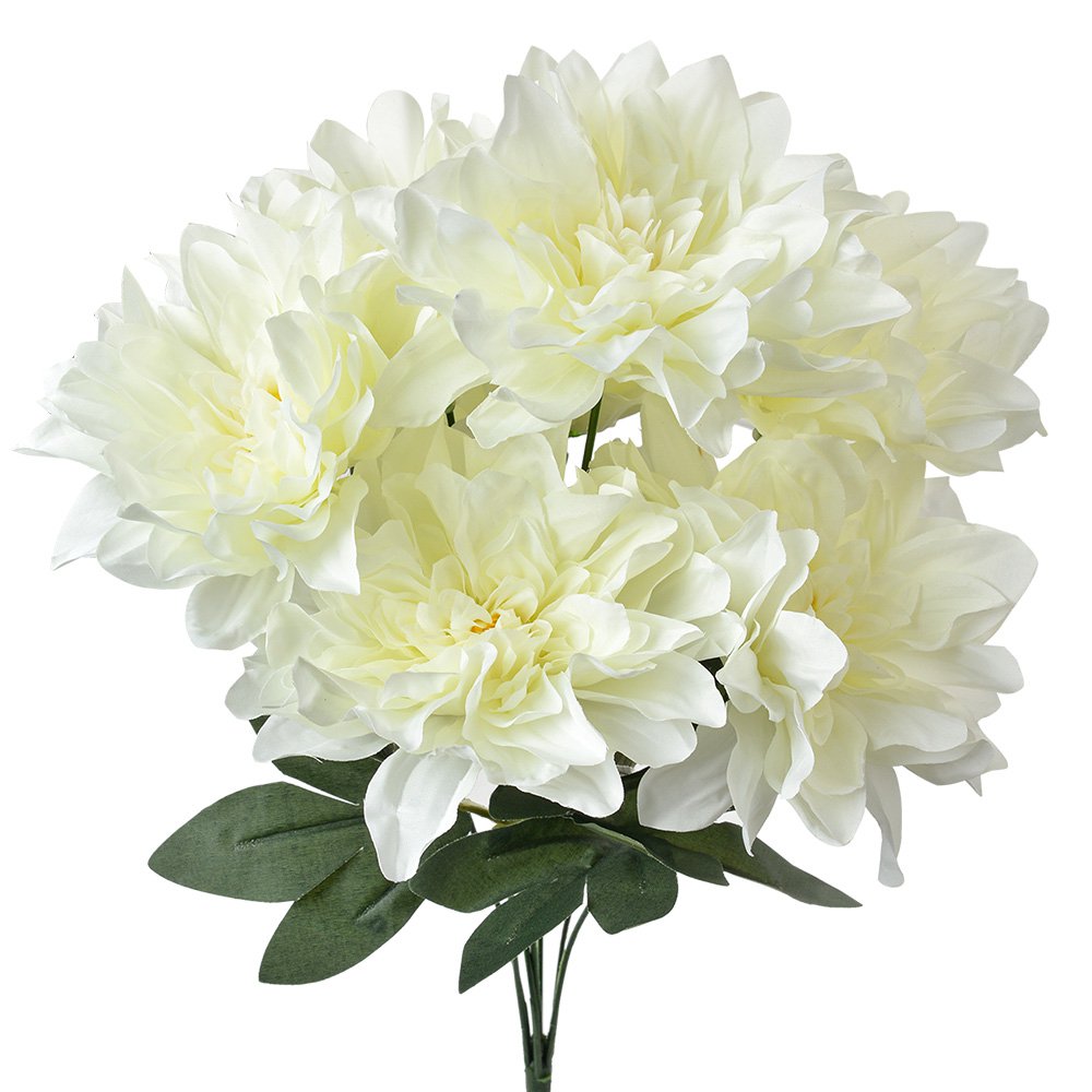 Kunstbloem 49 cm Wit Kunststof