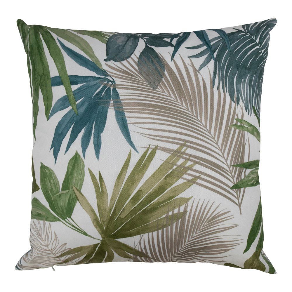 Banjol Flower Print Outdoor kussen blauw 45x45cm
