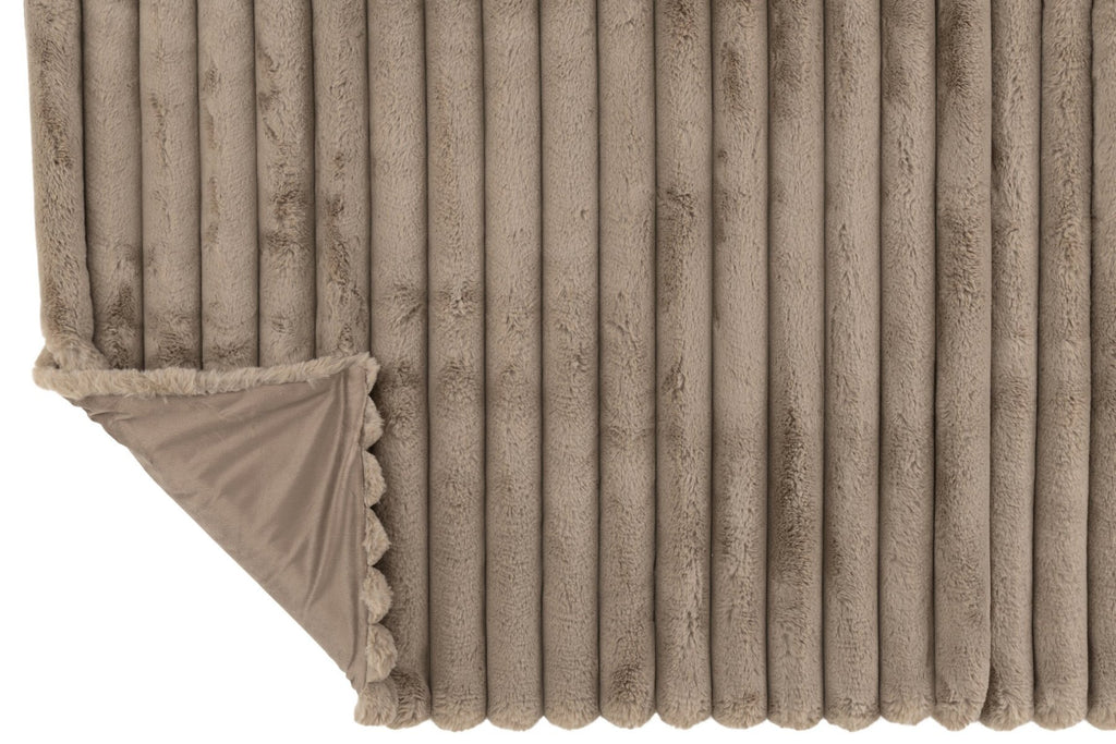 J-Line Plaid Groot Corduroy Polyester Taupe