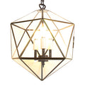 Hanglamp 30x30x160 cm transparant metaal Hanglamp Eettafel