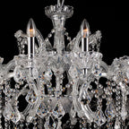 Kroonluchter Ø 120x64 cm Transparant IJzer Hanglamp
