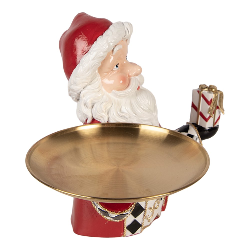 Kerstdecoratie Beeld Kerstman 35x22x25 cm Rood Kunststof