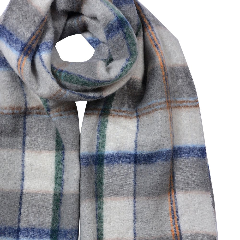 Wintersjaal Dames 50x200 cm Grijs Synthetisch