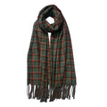 Wintersjaal Dames 70x180 cm Groen Rood Polyester Sjaal
