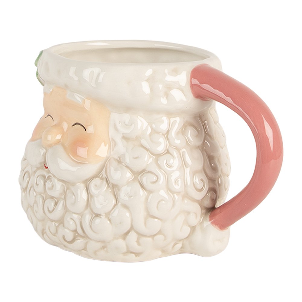 Mok Kerstman 550 ml Wit Keramiek