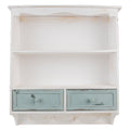 Wandrek 56x13x60 cm Wit Hout Muurrek