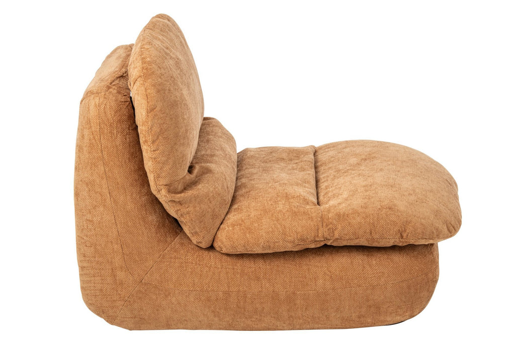 J-Line Gecomprimeerde chaise longue - schuim - oranje