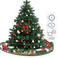 Kerstdecoratie Trein Groen Kunststof