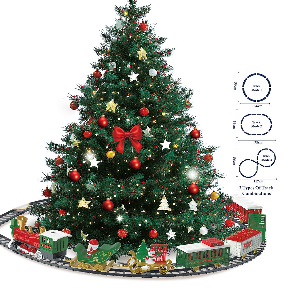 Kerstdecoratie Trein Groen Kunststof
